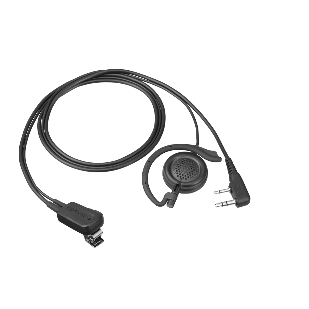 Kenwood EMC-12 - Ear Hook D Headset Clip VOX Microphone - NX1200/NX-1300/TK-3710X/PKT-300X