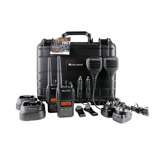 Midland G18-2TP UHF Analogue Portable Radio - Twin Tradie Pack