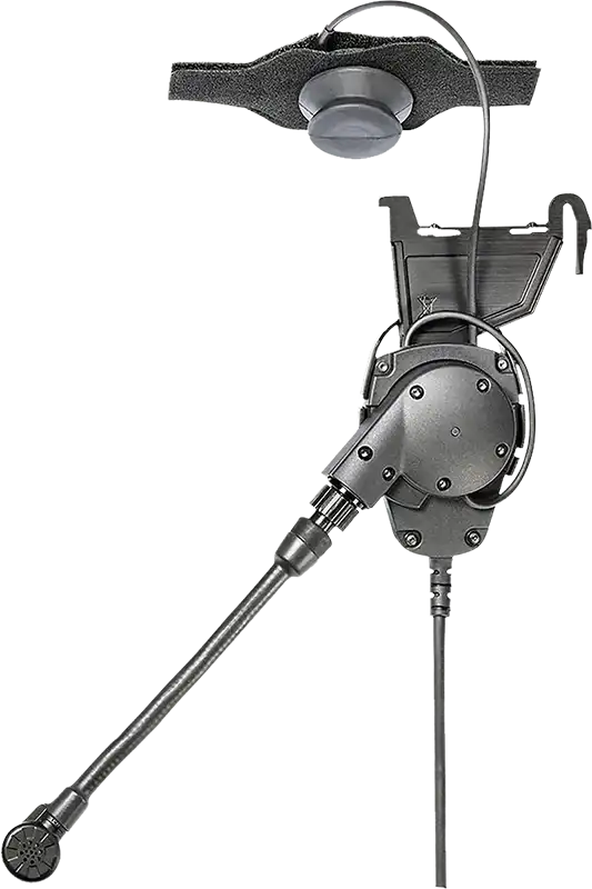 SAVOX HC-200 Helmet Headset with Dual Microphones - Bone Mic & Long Boom Mic