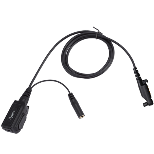 Hytera ACN-02P Single Wire Headset PTT/Mic Cable - Foxtrot Communications