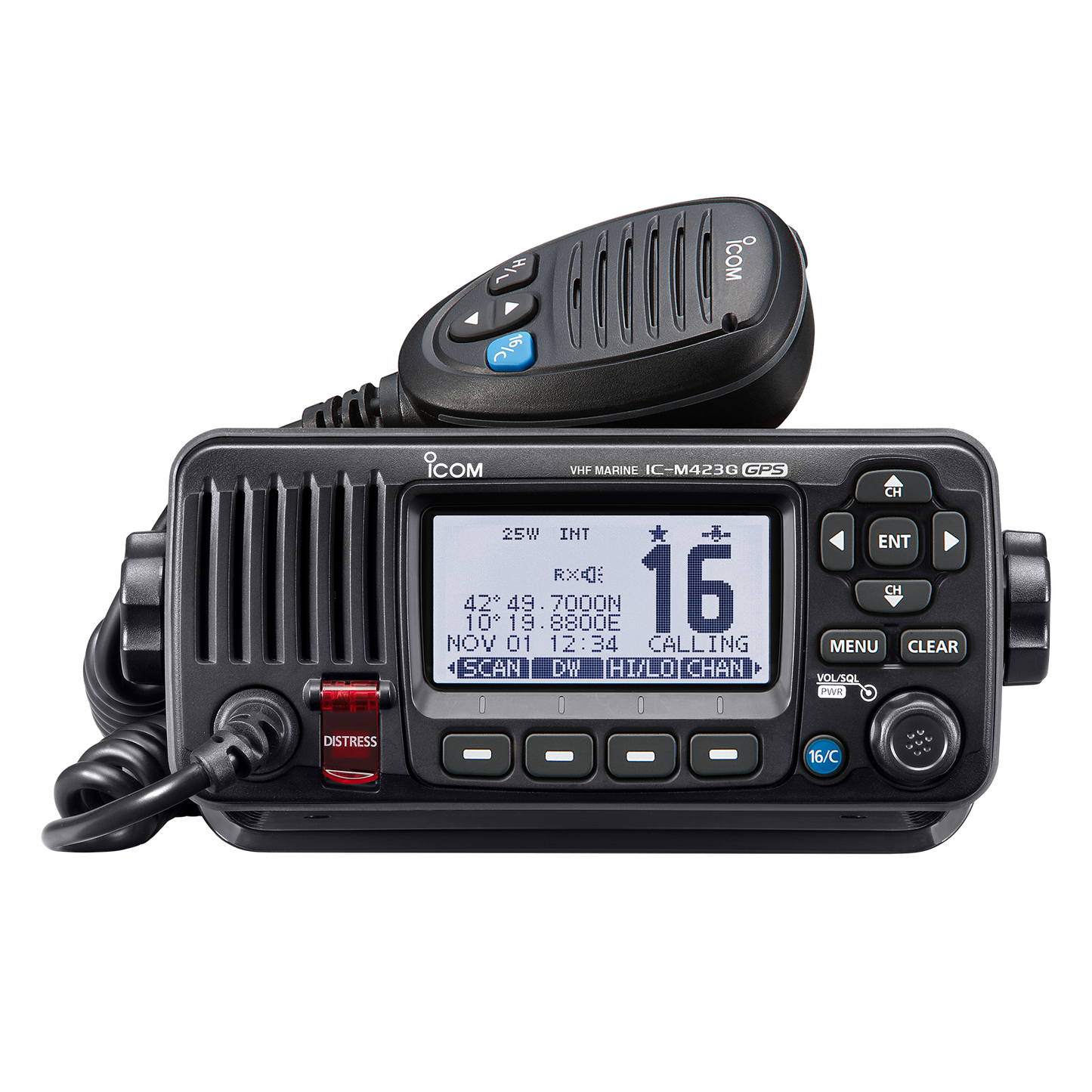 ICOM IC-M423GB VHF Marine Fixed Mount Radio - Foxtrot Communications