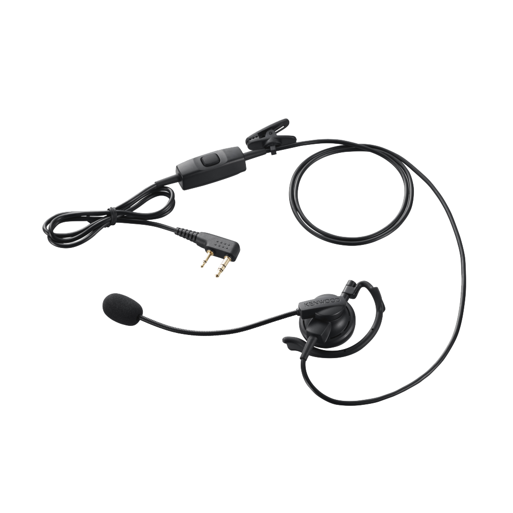 Kenwood KHS-35F - Ear Hook D Headset In-line Push-To-Talk - NX1200/NX-1300/TK-3710X/PKT-300X
