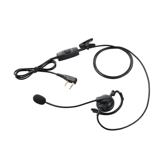 Kenwood KHS-35F - Ear Hook D Headset In-line Push-To-Talk - NX1200/NX-1300/TK-3710X/PKT-300X