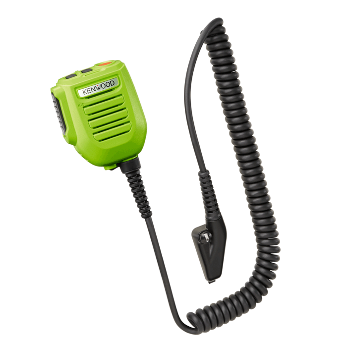 Kenwood KMC-70GR - IP67 Speaker Microphone - HI Vis Green