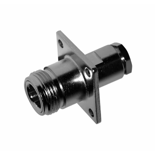 RFI N-237 - Pulse N Type Socket Solder/Crimp Panel Mount Connector for RG58