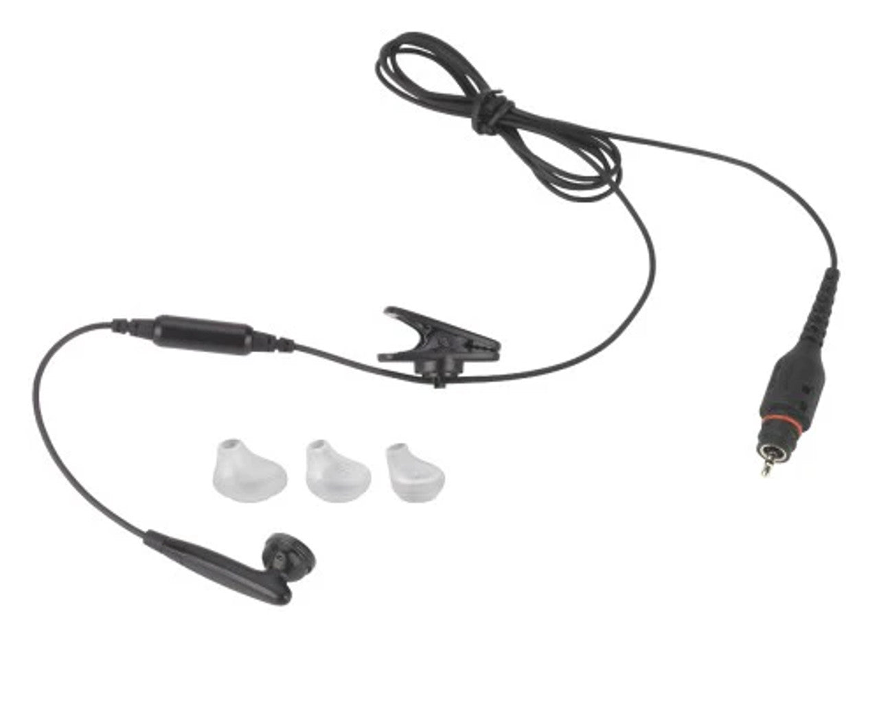 Motorola NNTN8295A 1-Wire Earbud, 116cm, Black - Foxtrot Communications