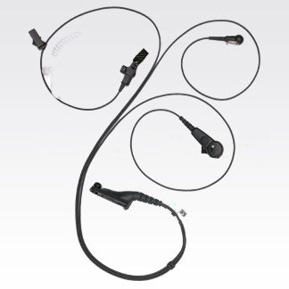 Motorola PMLN6123A IMPRES 3-Wire Surveillance Kit, Black - Foxtrot Communications