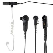 Motorola PMLN6754A IMPRES 3-Wire Surveillance Kit - Black - Foxtrot Communications