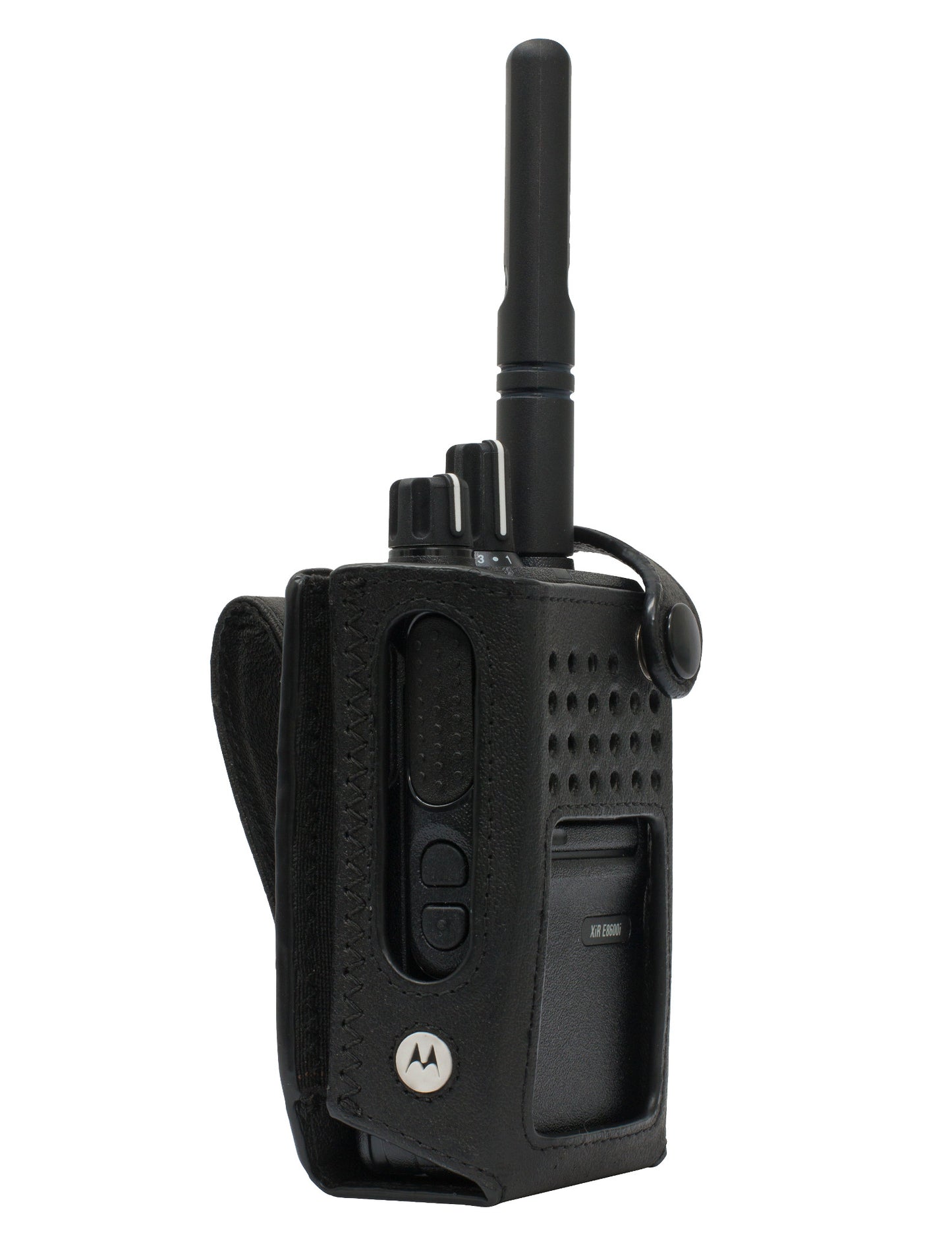 Motorola PMLN7537A Leather Carry Case with 3 inch Fixed Belt Loop - High Cap Battery - Foxtrot Communications