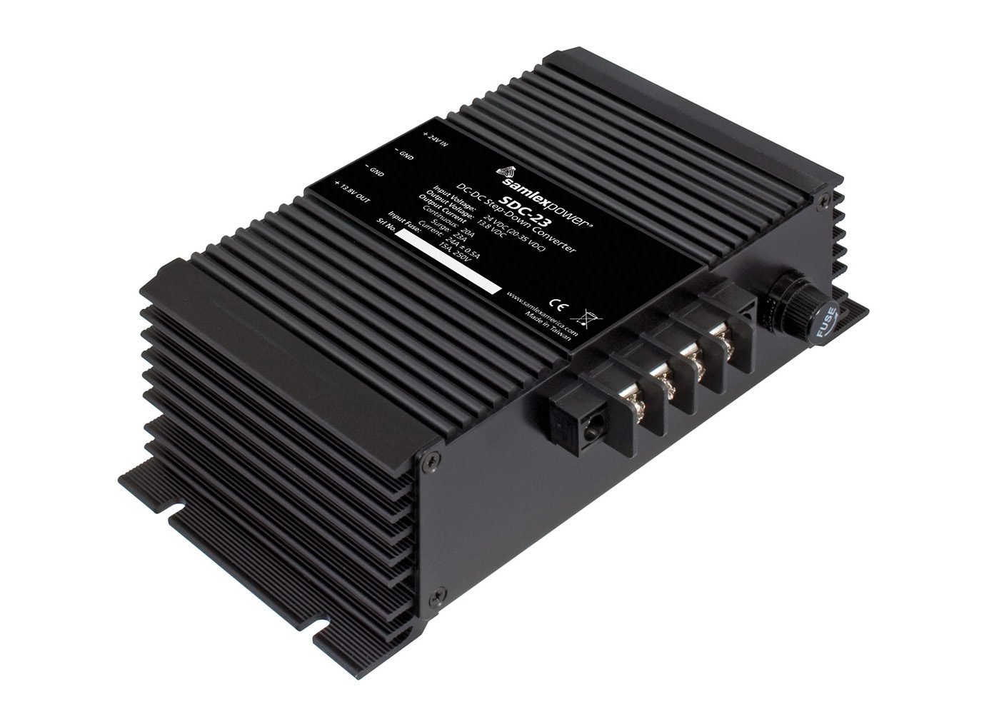 Samlex SDC-23 DC-DC 20A Voltage Converter 20-35VDC - 13.8VDC