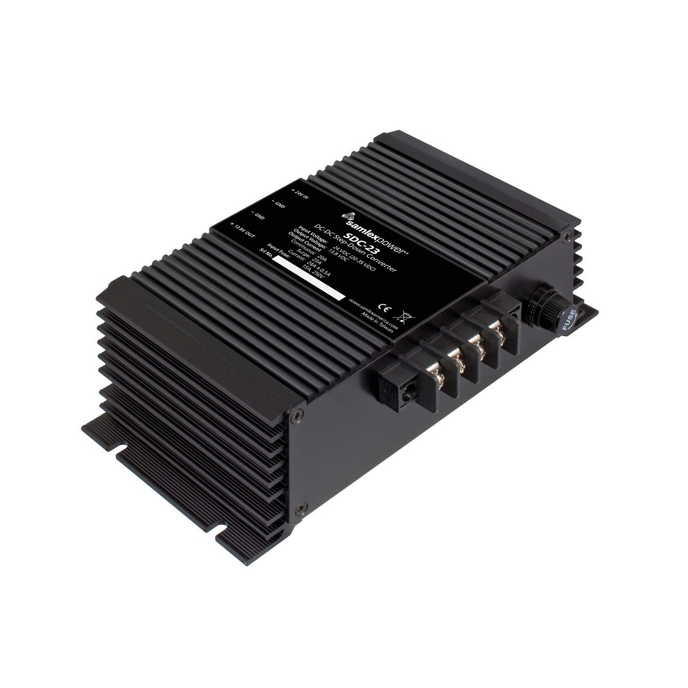 Samlex SDC-23 - DC-DC 20A Voltage Converter 20-35VDC - 13.8VDC