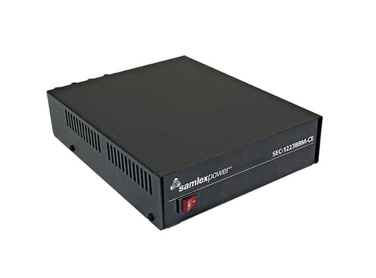 Samlex SEC-1223BBM-CE Desktop 23A Power Supply 230VAC, 13.8VDC with Battery Backup