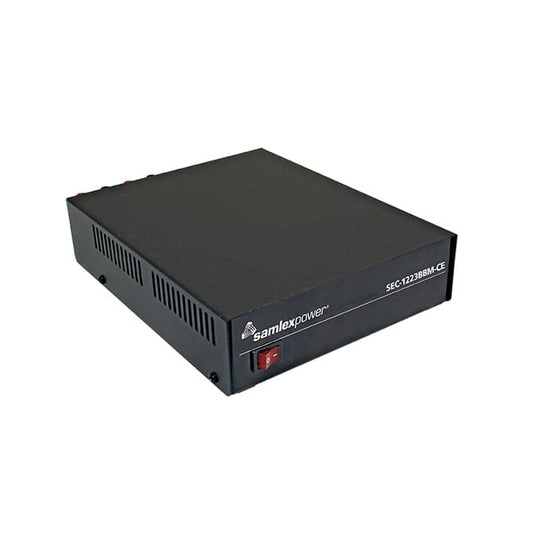 Samlex SEC-1223BBM-CE - Desktop 23A Power Supply 230VAC, 13.8VDC with Battery Backup