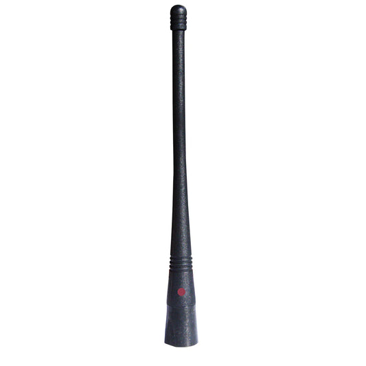 RFI SW124 - UHF 450-470MHz Flexible Black Antenna Whip - Red Dot