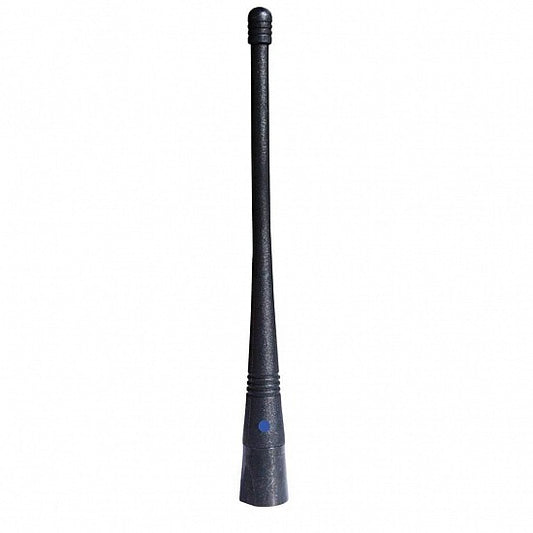 RFI SW125 - UHF 470-490MHz Flexible Black Antenna Whip - Blue Dot