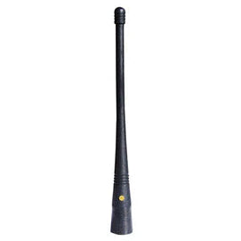 RFI SW126 - UHF 490-520MHz Flexible Black Antenna Whip - Yellow Dot