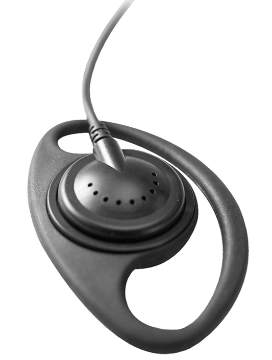 Tait D Ring Style Receive Only Earpiece Straight - Foxtrot Communications