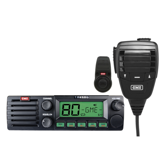 GME TX4500WS2 UHFCB DIN Mount Mobile Radio with Wireless PTT