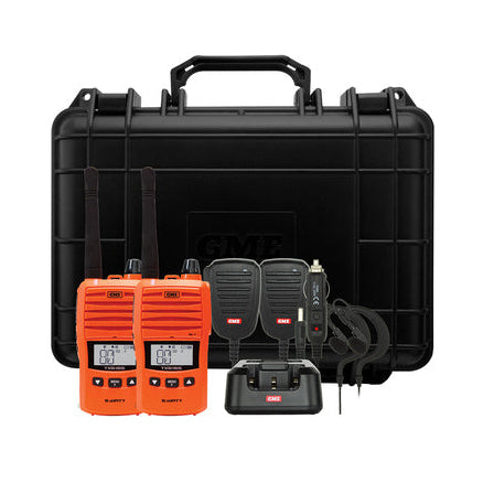 GME TX6165OTP UHFCB Blaze Orange 5W/1W Portable Radio Twin Pack
