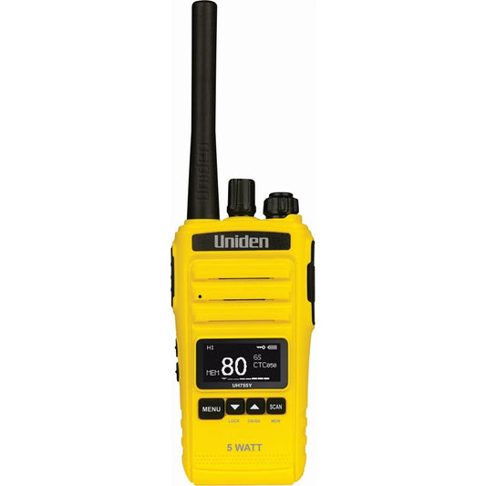 Uniden UH755-Y UHFCB Portable Radio - Yellow