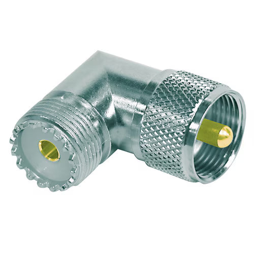 RFI UHF-16 - Pulse UHF Socket to UHF Plug Right Angle Adaptor