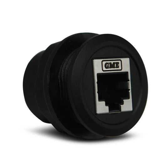 GME XRS-RJ45RND Microphone RJ45 Pass-Through Panel Adaptor - Round
