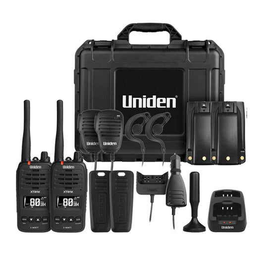 Uniden XTRAK50-2TP UHFCB Portable Radio- Twin Pack
