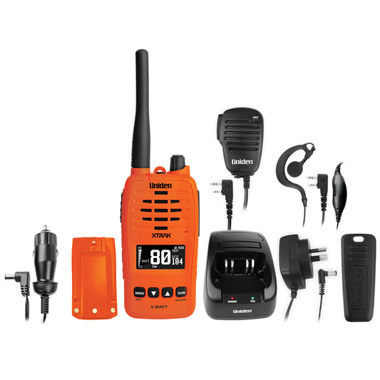 Uniden XTRAK50-O UHFCB Portable Radio - Orange