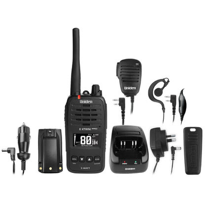 Uniden XTRAK50 PRO UHFCB Portable Radio with Bluetooth