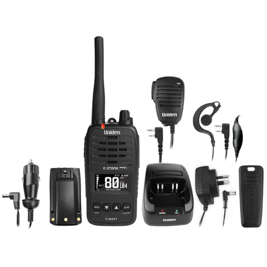 Uniden XTRAK50 PRO UHFCB Portable Radio with Bluetooth