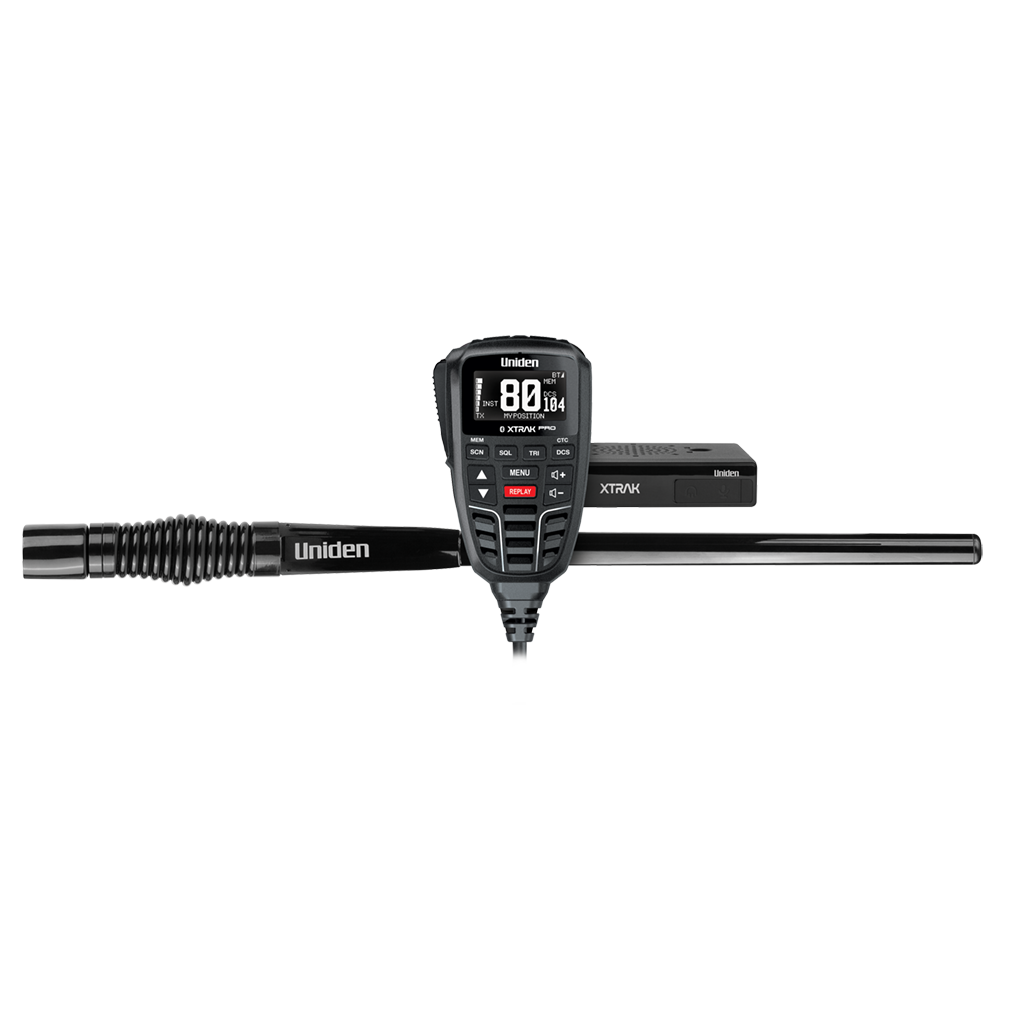 Uniden XTRAK80 UHFCB Mobile Radio & Antenna - Offroad Pack