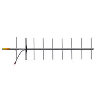 RFI YBSS9-99 - UHF 9 Element Stainless Steel Yagi Base Antenna 350-600MHz
