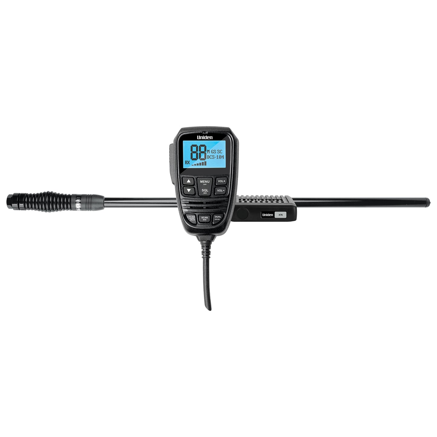 Uniden X76VP UHFCB Mobile Radio & Antenna Pack