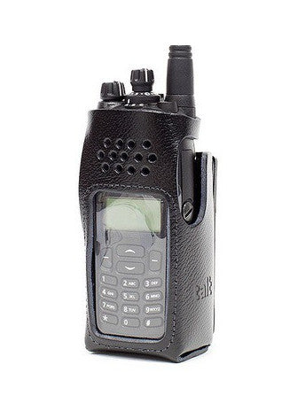 Tait Hard Leather Carry Case Fixed Belt Loop & D Rings - Full Keypad - Foxtrot Communications