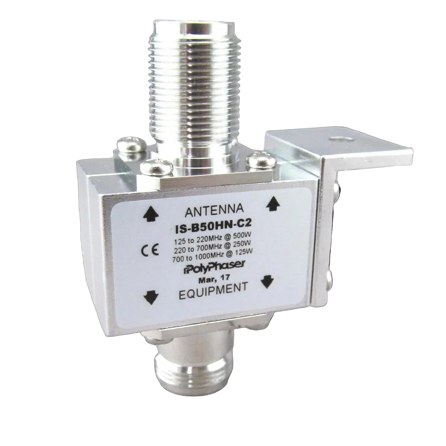 RFI IS-B50HN-C2 - PolyPhaser Surge Protector - 125MHz - 1GHz