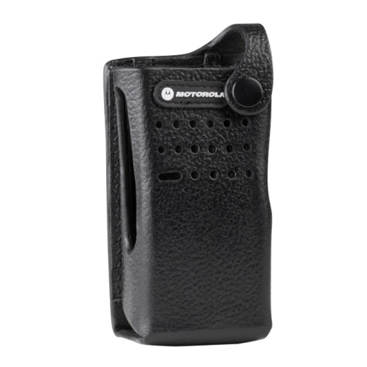 Motorola PMLN5864 Hard Leather Carry Case with 3" Fixed Belt Loop - DP2400
