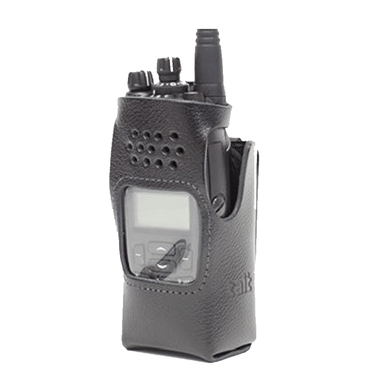 Tait Hard Leather Carry Case Fixed Belt Loop - 4 Keypad - Foxtrot Communications
