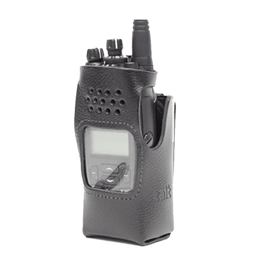 Tait Hard Leather Carry Case Spring Clip - 4 Keypad - Foxtrot Communications