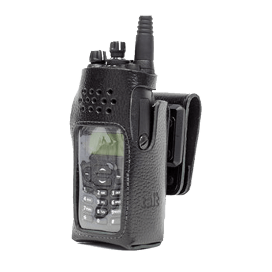 Tait Hard Leather Carry Case D Swivel Belt Loop - 4 & Full Keypad - Foxtrot Communications
